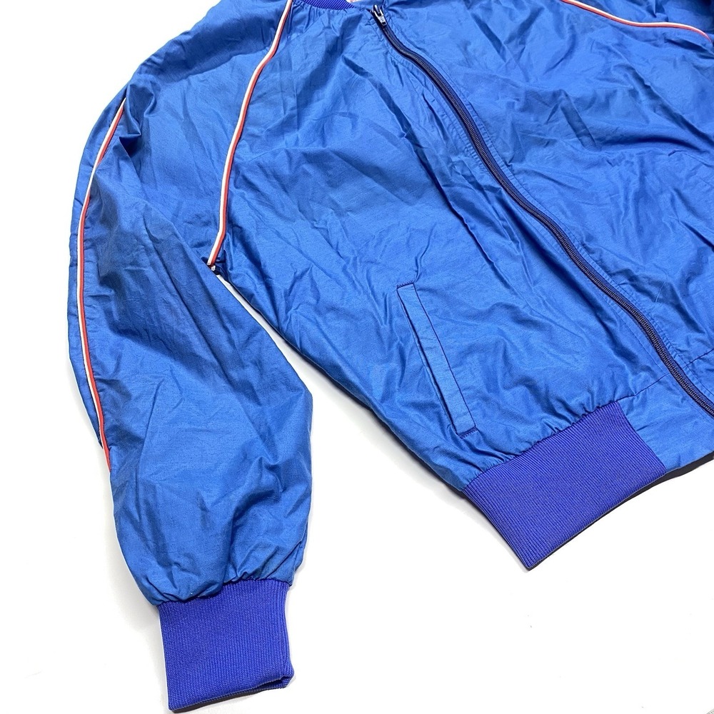 Rare VTG LeTrell Sports "Athletes in Action" Full Zip Track Jacket USA 80s SZ L - Picture 4 of 8